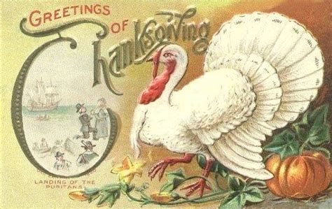 Victorian Postcards Thanksgiving Autumn Vintage