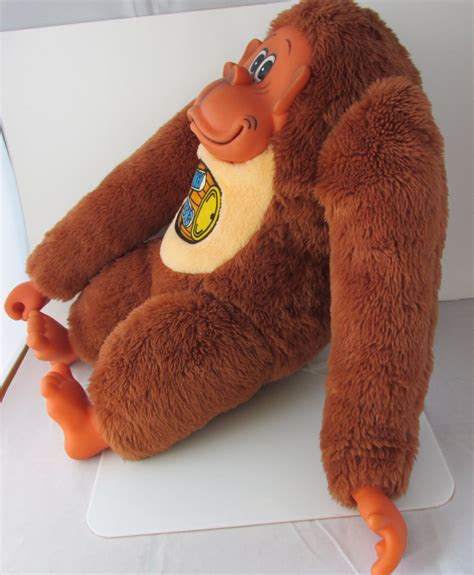 Large Donkey Kong Stuffed Plush Toy Vintage Ganz 1980s Geekery Etsy