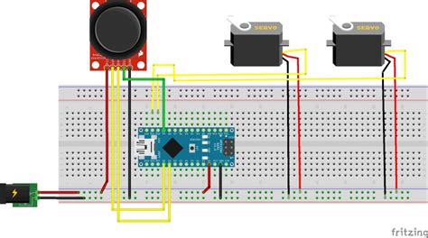 Control De Dos Servos Mediante Joystick — Electrónica Main