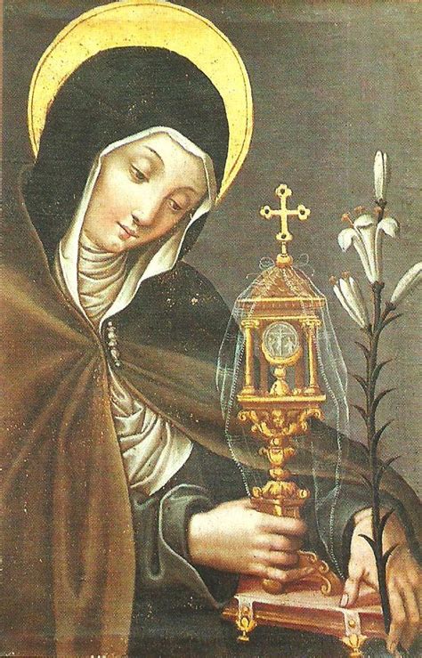 St Clare Of Assisi And The Blessed Sacrament Exposed