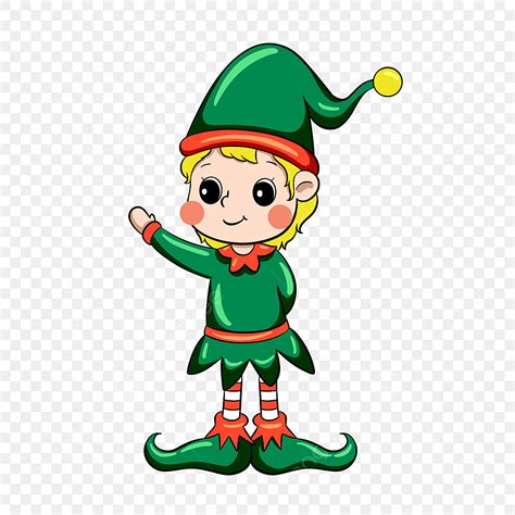 Cute Christmas Elf Clipart Transparent Background Christmas Holiday