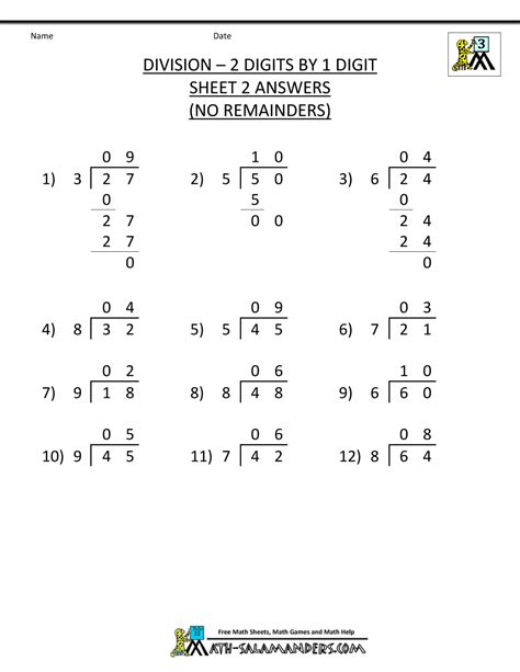 Grade 5 Math Worksheets Division With Remainders 1 100 K5 Learning