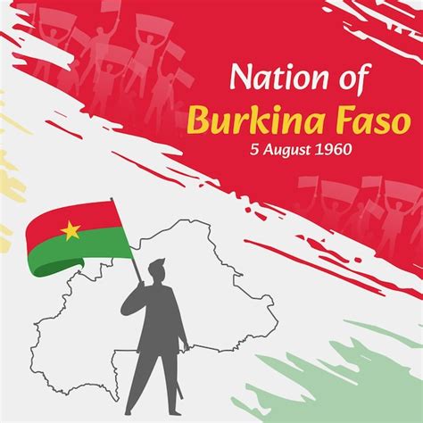 Premium Vector Burkina Faso Independence Day Post Design August 5th