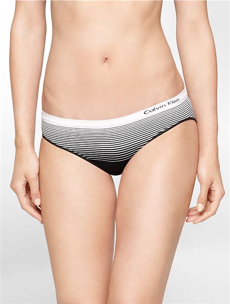Calvin Klein Womens Seamless Illusions Striped Hipster Underwear Ebay
