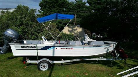 Grumman 16 Aluminum Fishing Boat 25hp 4 Stroke For Sale In Levittown