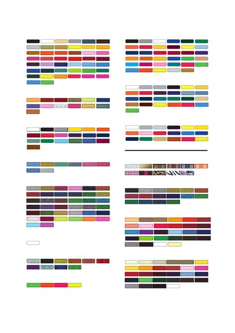 Sample For Pantone Color Chart Free Download