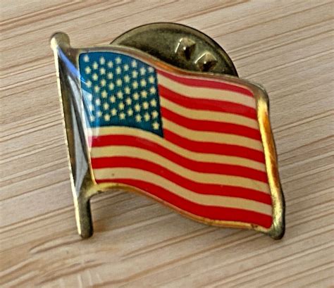 Vintage Us Usa American Flag Lapel Pin Usa Ebay