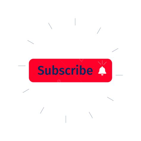 Youtube Subscribe Button Clipart Vector Red Color Subscribe Button