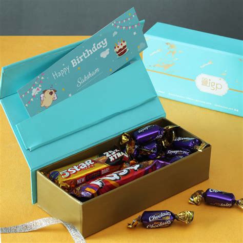 Birth anniversary is a very crucial day in anyone's life. Personalized Happy Birthday Chocolate Gift Box: Gift/Send ...