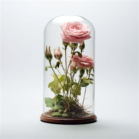 Flower Rose Plant Glass Ai Free Photo Rawpixel