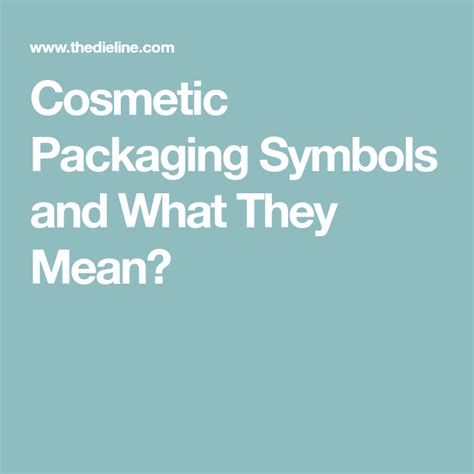 Cosmetic Packaging Symbols And What They Mean Cosmetic Packaging