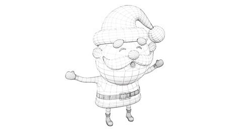 Santa Claus Cartoon Character 3d Model 3d Model Cgtrader