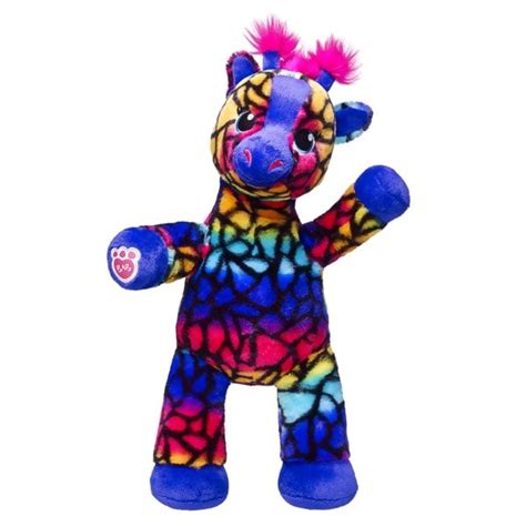 I started by illustrating a set of rainbow zoo animals for her invitation. Giraffe Build A Bear