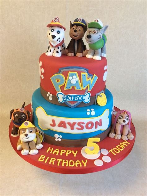 Paw Patrol Birthday Theme Cake Printable Templates