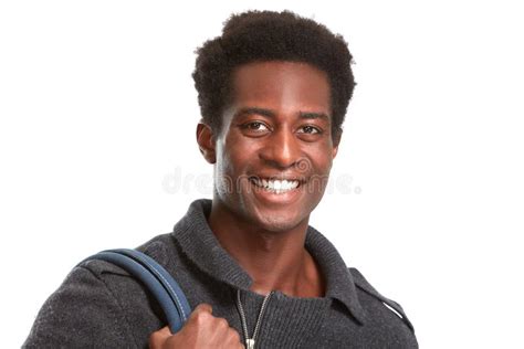 Happy Black Man Smile Stock Photo Image Of Human Male 89722878