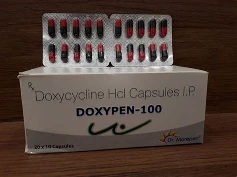 Doxypen 100 Doxycycline 100mg Capsule At Rs 40stripe Tilak Nagar