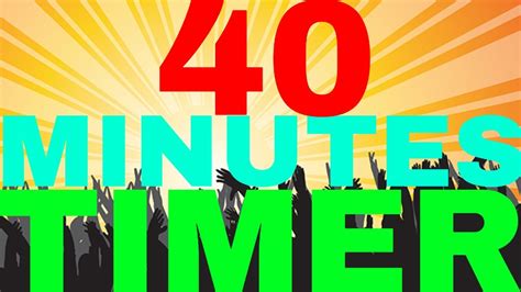 Timer 40 Minutes Countdown Clock Youtube