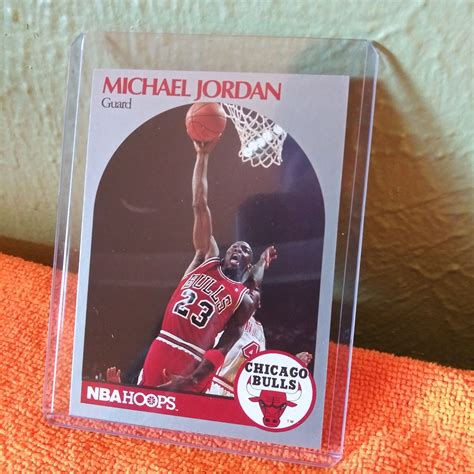Find deals on products in sports fan shop on amazon. Rare 1990 Michael Jordan NBA Hoops Collector Card 65 | Etsy in 2020 | Collector cards, Cards ...