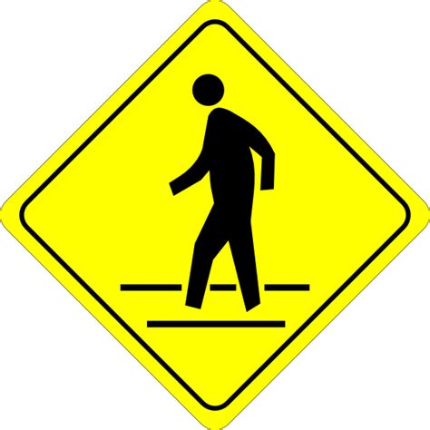Crosswalk Sign Clip Art At Vector Clip Art Online Royalty
