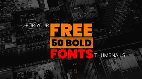 Best Fonts For Youtube Thumbnails Theme Junkie Free Thumbnails And Graphic Design