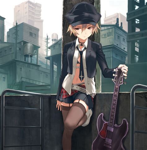 Anime Anime Girls Guitar Punk Wallpapers Hd Desktop
