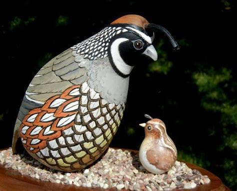 Gourd Art Enthusiasts Images The Mother Quail Is One Gourd With A
