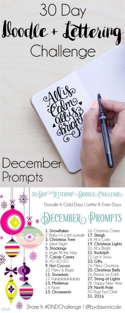30 Day Challenge December Prompts Join These Free 30 Day Challenges