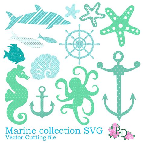 Download SVG cutting files Sea beach Marine Swimming picnic vacation