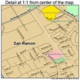 San Ramon California Street Map 0668378