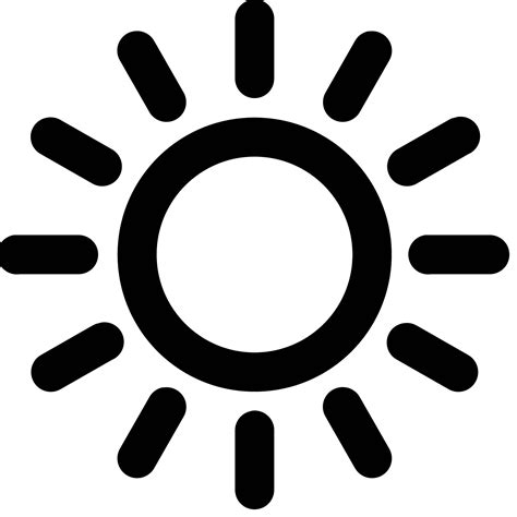 Sun Icon Vector 349755 Free Icons Library
