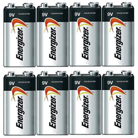 Energizer E522 Max 9 Volt Alkaline Battery 8 Batteries