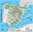 Spain Large Color Map