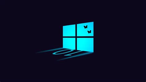 Microsoft Hd Microsoft Butterfly Blue Windows Hd Wallpaper Rare