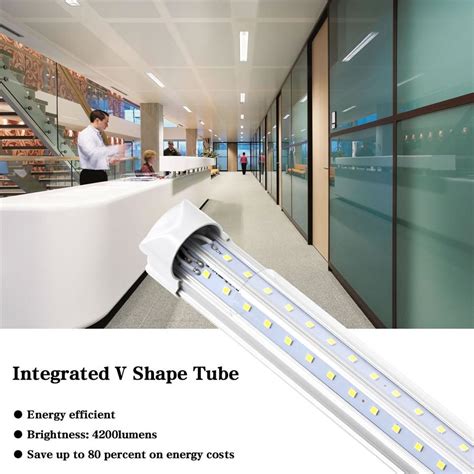 Integrated T8 Led Shop Lamp 4ft 5ft 6ft 8ft 8 Feet Led Tube Light V