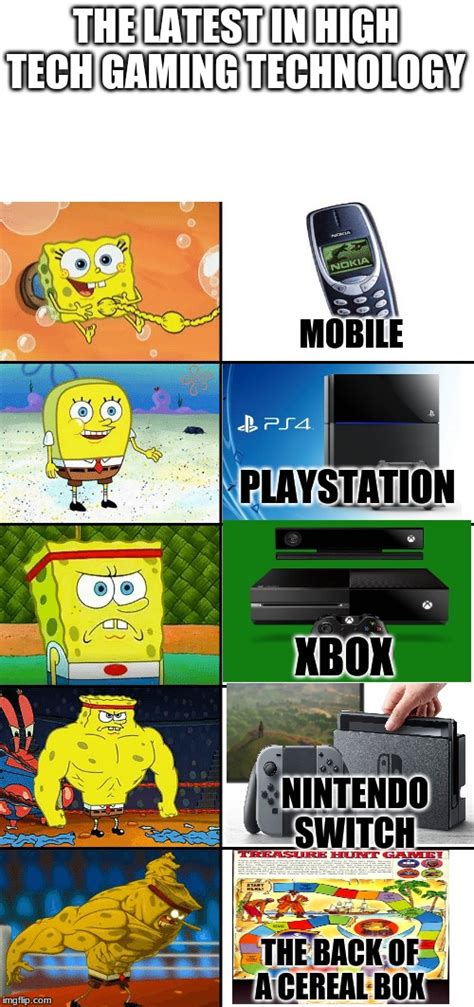 Spongebob Xbox Meme Xbox Vs Ps4 Meme Spongebob Upper Revive Ray Gun
