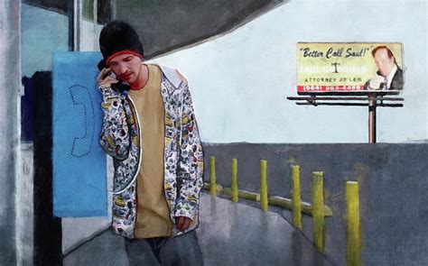 Jesse At The Pay Phone Breaking Bad Painting By Joseph Oland Fine