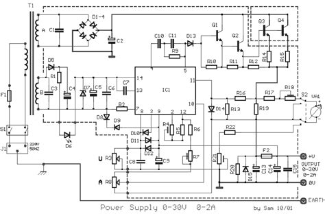 30v 10a dc variable power supply circuit. MC1466L Driven Power Supply with 30 Volts at 2 Amperes | EEWeb Community