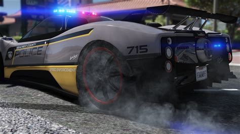 Pagani Zonda Tricolore Hot Pursuit Police Add On Replace