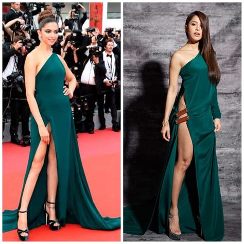 Nushrat Bharuchas Dangerously Thigh High Slit Gown Reminds Us Of Deepika Padukones Cannes Look