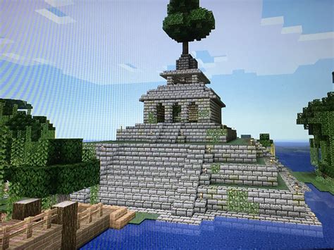 Player Created Jungle Temple 34 By 34 Blocks Stone Brick Top Of The
