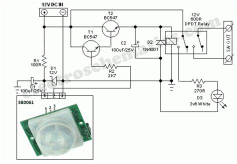 Wiring Diagram For Pir Sensor Wiring Diagram And Schematics