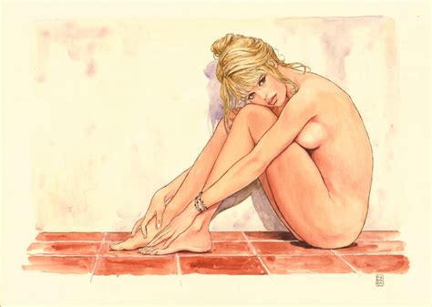 Nude Brigitte Bardot By Manara In Red Raven S Collectionneur Comic Art