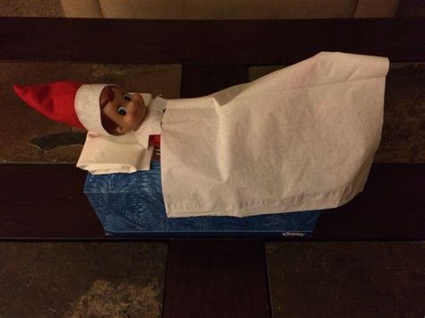 Uh Oh Looks Like Your Elf Has Gotten Into The Kleenex Box Create A Bed
