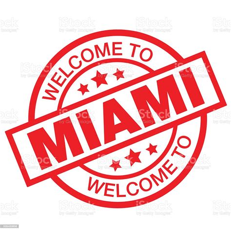 Welcome To Miami Stock Illustration Download Image Now Miami