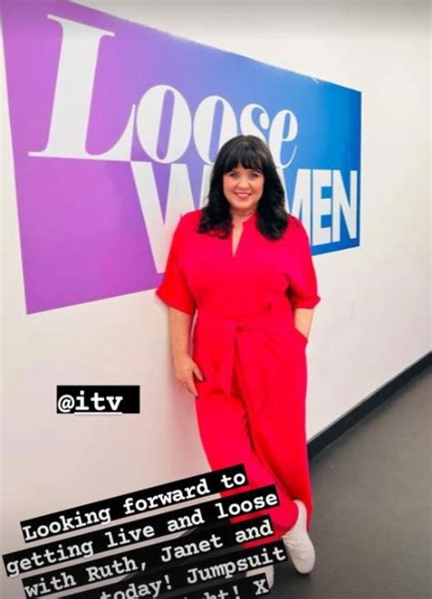 loose women s coleen nolan gets fans talking in daring waist cinched outfit news and gossip