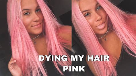 Dying My Hair Pink Because Im Bored Youtube