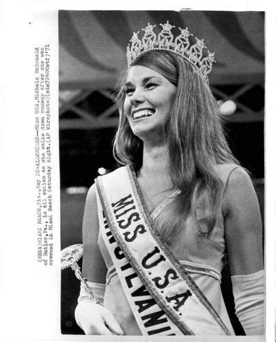 1971 Michelle Mcdonald Miss Usa 1971 After Crowning Miss