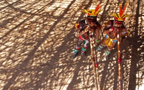 Brazils Yawalapiti Tribe Take Part In A Ritual To Honour The Dead