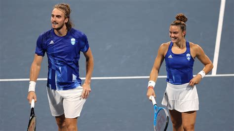 Stefanos Tsitsipas And Maria Sakkari Join Forces For Greece At