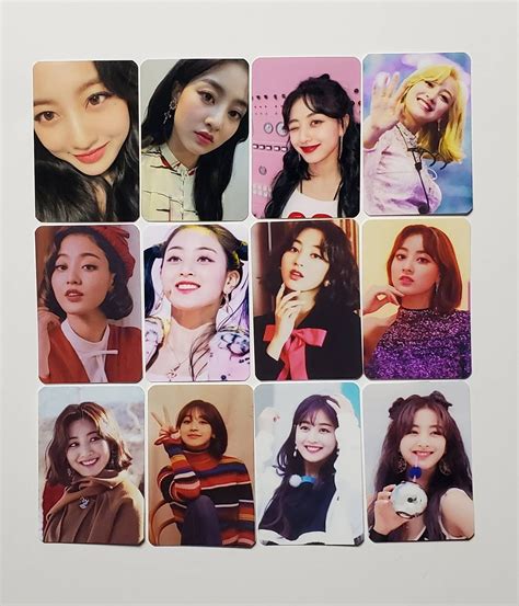 Twice Jihyo Photocards Set Of 12 Etsy